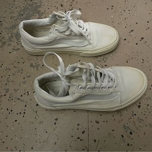 Eggshell old school vans